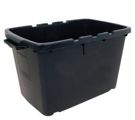 black recycling box