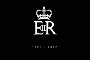 HM Queen Elizabeth II crest with years of birth and death Residents invited to service of commemoration for The Queen