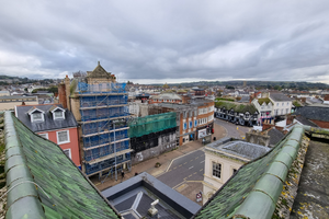 Boutport street from above for news.png Centuries of architecture unite on Boutport Street