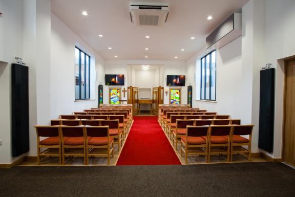 Interior shot of the Aspen chapel