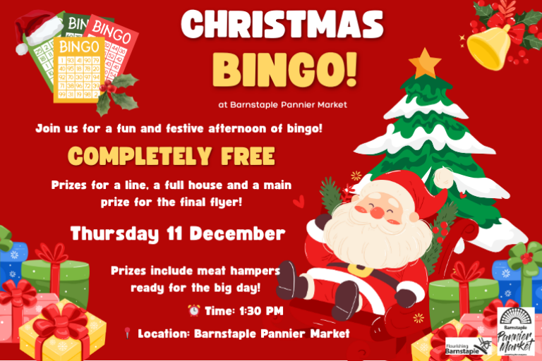 Upcoming bingo graphic - 11 December