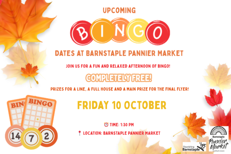Upcoming bingo graphic - 10 October