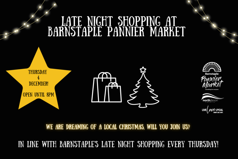 Late night shopping graphic - 4 December
