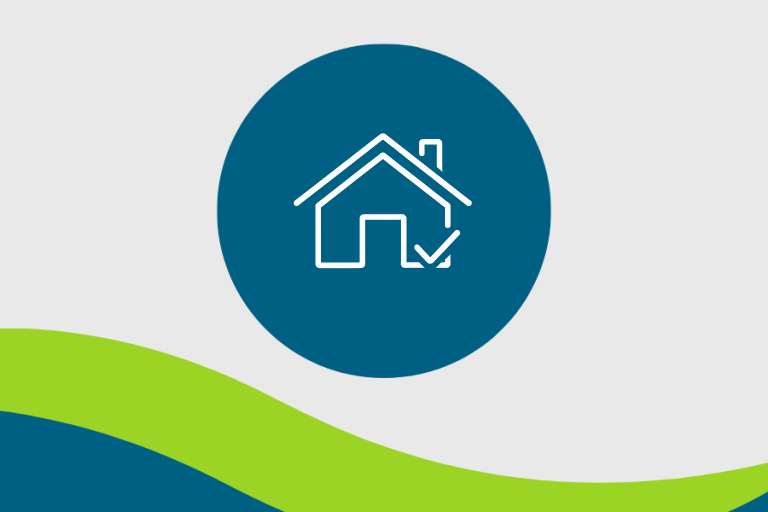 House with small tick on