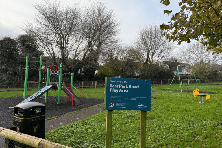 Play area at east park road