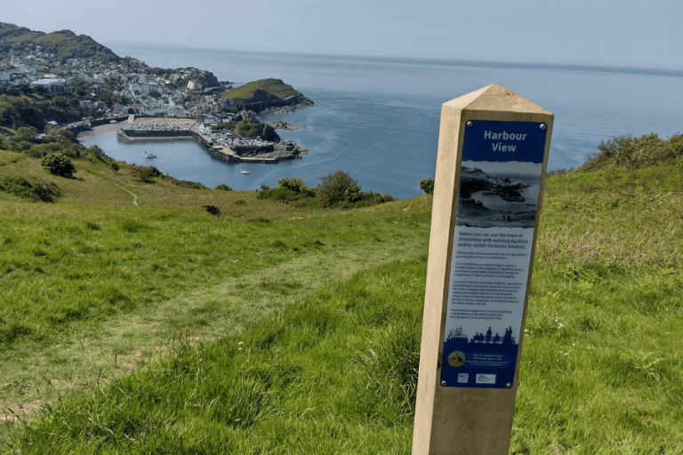 View of the ilfracombe harbour