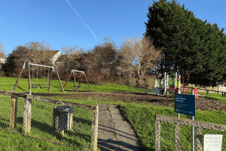 Small play area at lower moor