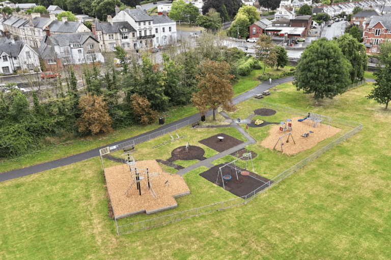 Top view of pilton park