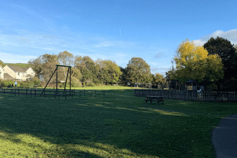 Westacott road park in the shade