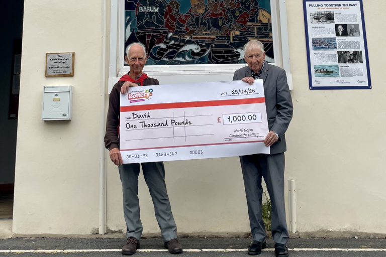 David Dixon (left) and Councillor David Worden (right)